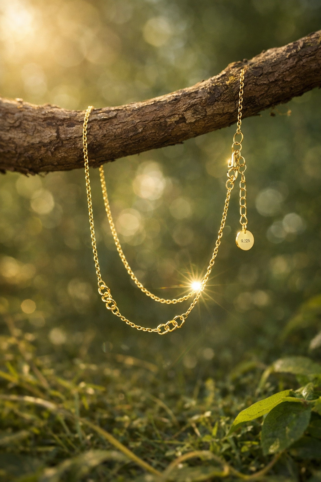 18K Yellow Gold Plated - Link Anklet